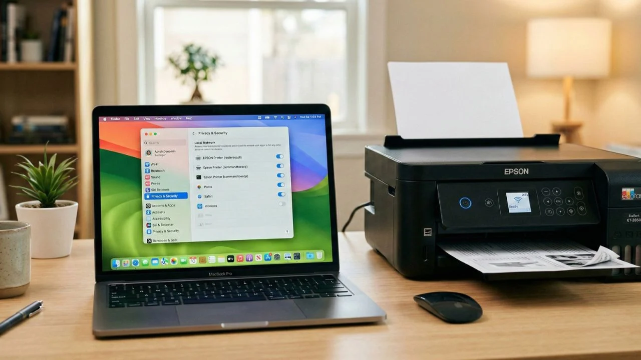 Macbook & Printer Epson