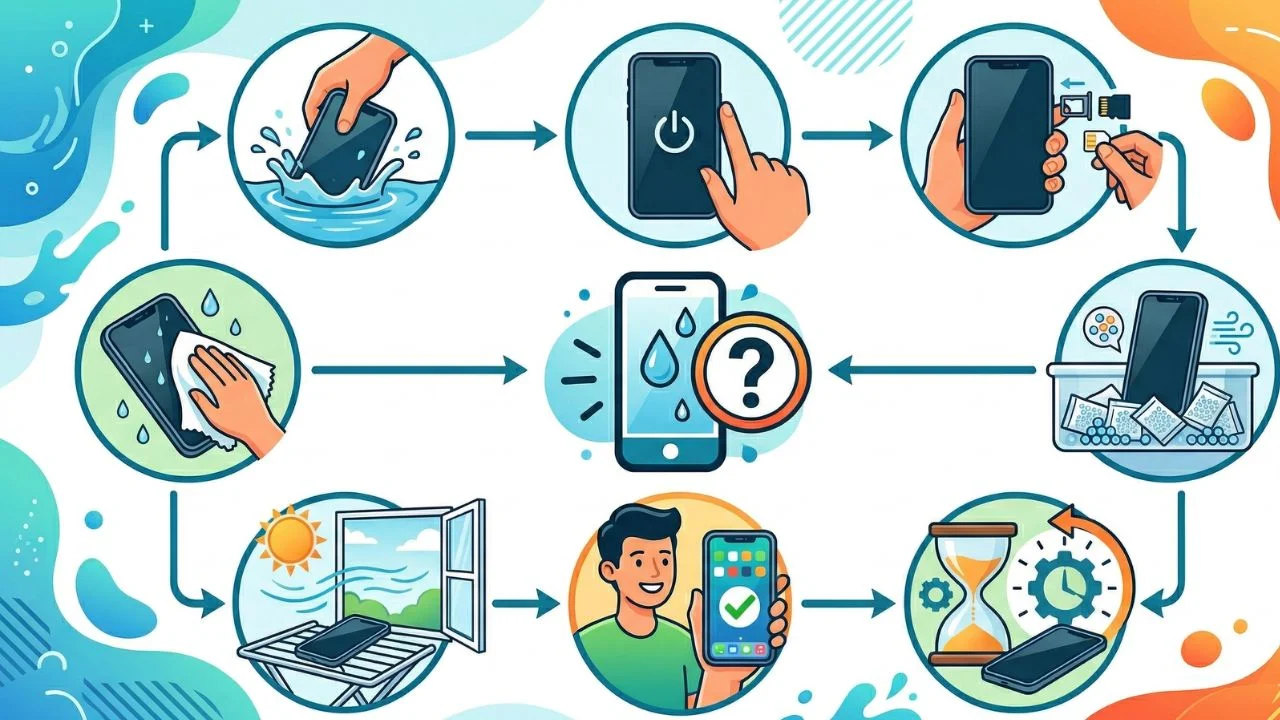 dealing with wet devices